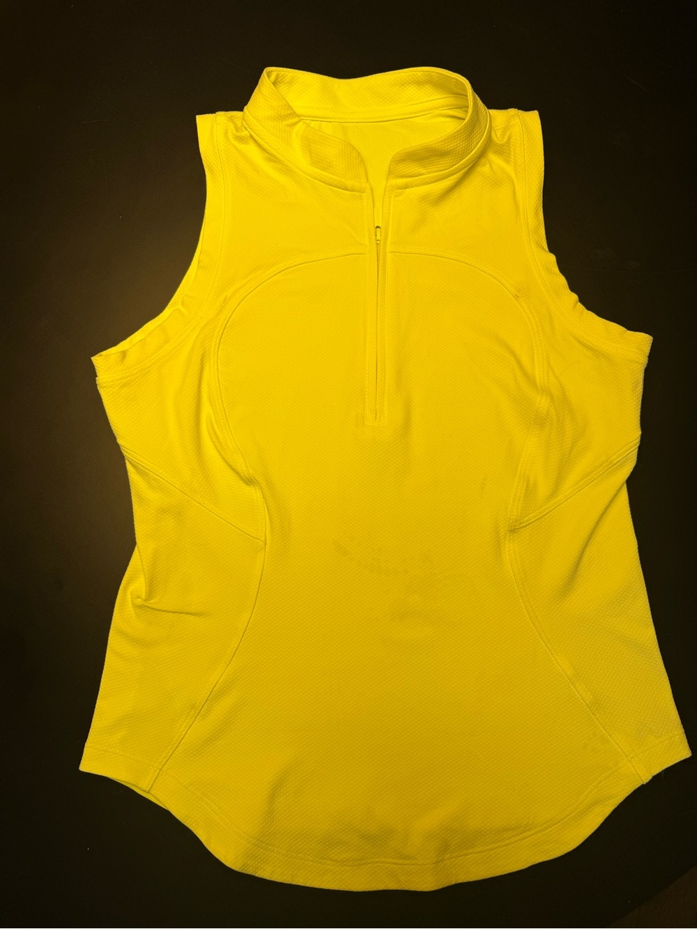lululemon athletica Women's Sleeveless Zip Tank - Bright Yellow